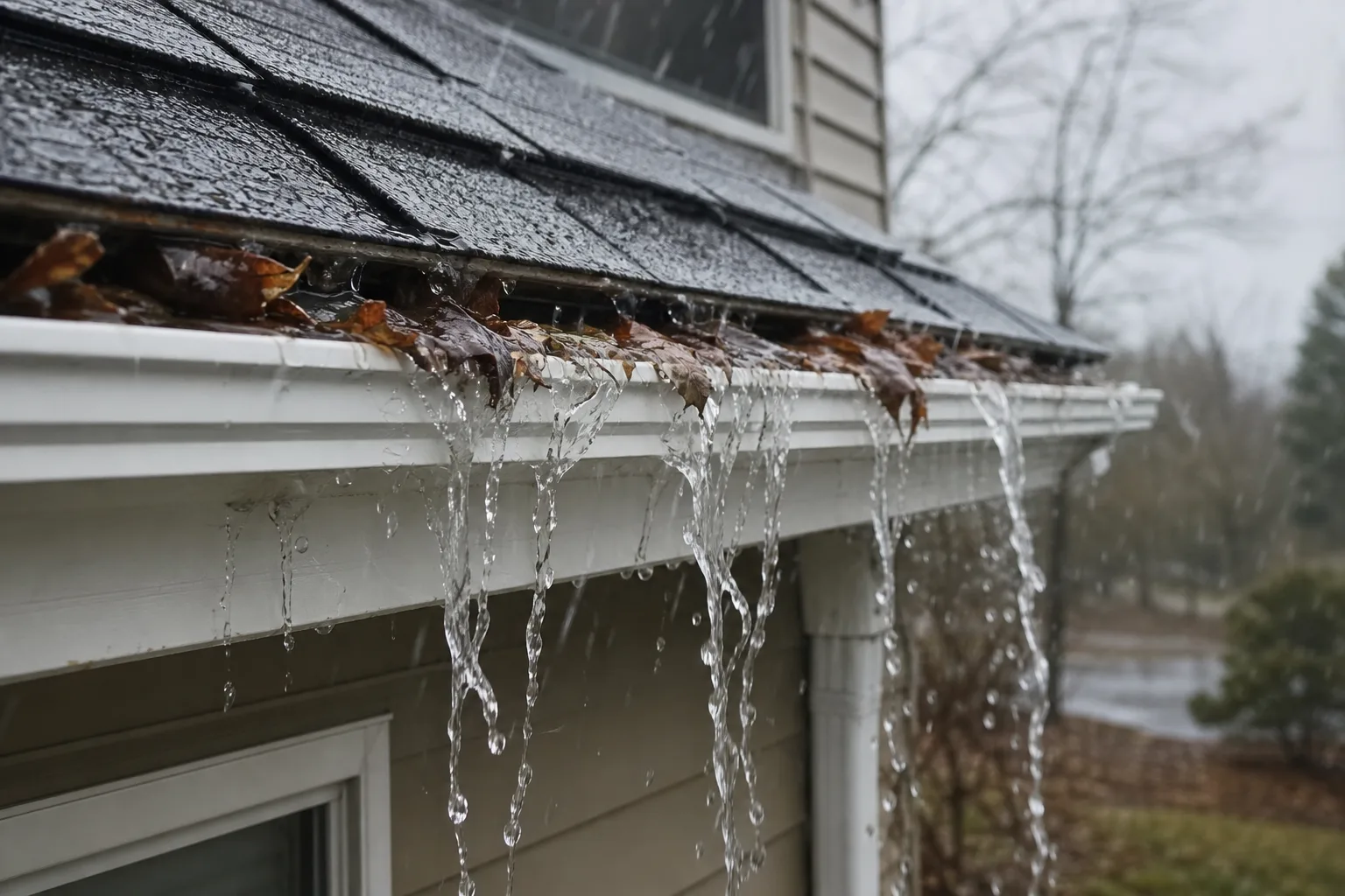 Three Causes of Rain Gutter Overflow in Rochester Homes — rain gutter overflow
